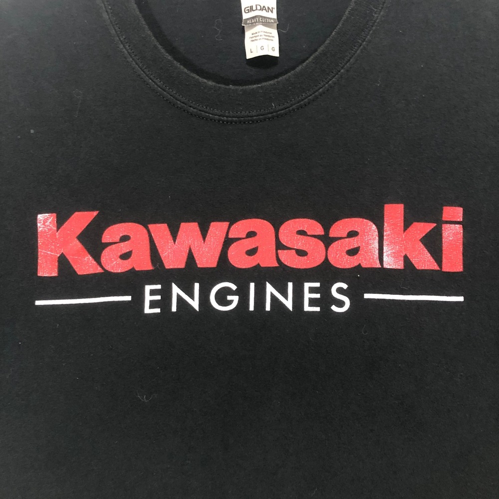 Kawasaki Engines‎ Graphic T-Shirt Mens Large Black Short Sleeve Gildan Cotton - Picture 4 of 8